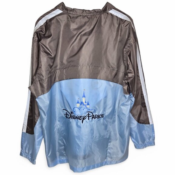 Disney Packable Windbreaker Jacket Men's Color Panel Vacation Embroidered M/L - Picture 1 of 5
